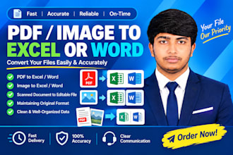 accurately convert PDF and images to excel or word