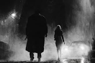 create noir horror and dark comic book illustrations