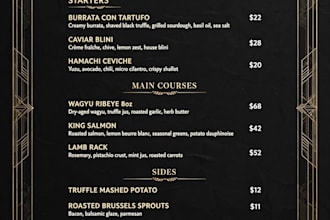 design modern restaurant menu, food menu and cafe menu card