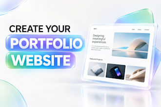 design a professional responsive portfolio website