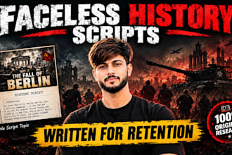 write a world class history script for youtube video