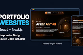 create a responsive portfolio website to showcase your work