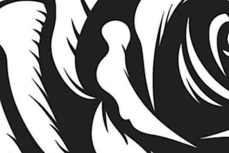 do woodblock style, traditional, vintage tattoo design
