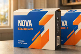 design creative box, pouch and label packaging design