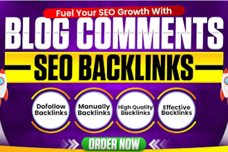 do 1000 high quality unique domain blog comment backlinks