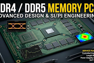 design high speed ddr4 ddr5 memory pcb with si pi and impedance control