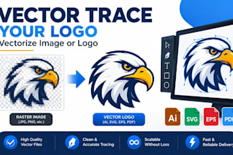 vector trace your logo vectorize image and convert image to vector