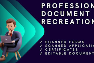 edit, recreate, and design certificates or scanned forms professionally