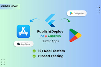 publish android and ios flutter app to play and app store