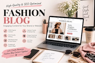 write engaging and SEO optimized fashion blog article