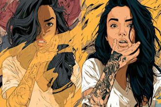 design custom cartoon caricature illustrations