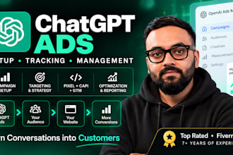 setup and manage chatgpt ads, openai ads for ecommerce or local service business