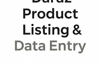 do daraz product listing and data entry in excel