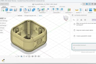design and model your product or robot enclosure in fusion 360