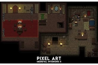 design custom tile map, pixel art tileset for your game using rpg maker mz mv