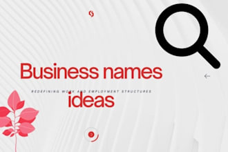 create unique business name ideas and brand names