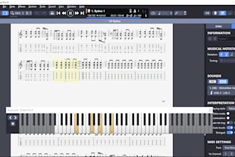 transcribe your song to sheet music, tabs or midi