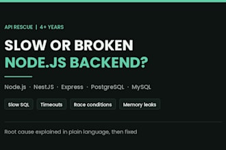fix and optimize your slow nodejs api and sql database queries