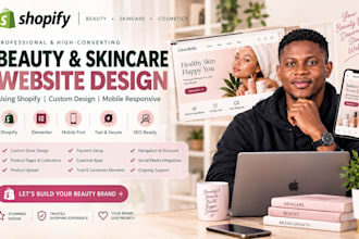 design skincare website beauty website skincare shopify store cosmetics website