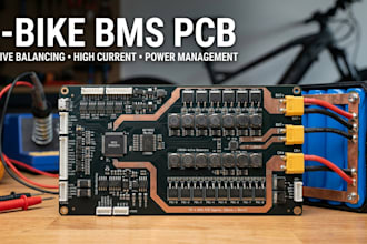 design e bike bms pcb with active balancing and high current power management