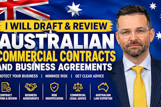 draft and review australian commercial contracts and business agreements