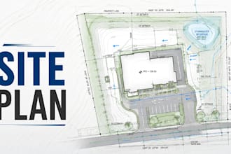 draft site plan grading plan utility topography and drainage design