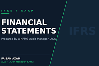 prepare audit ready financial statements and notes to the accounts