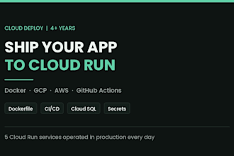deploy your nodejs app to google cloud run with docker and ci cd