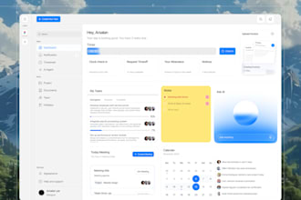 design a modern saas dashboard UI UX in figma