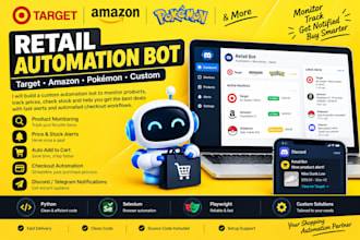 build target bot, pokemon bot, auto checkout bot, auto purchase bot, amazon bot