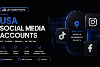 create USA instagram account USA tiktok account, tiktok ads facebook account