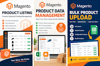 upload products and manage your magento ecommerce store