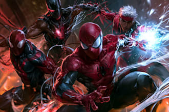 comic book illustration with comic book illustrator