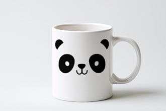make elegant custom coffee mug design for you