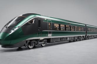 design realistic 3d train models, locomotives, railway scenes, train simulator