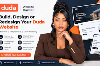 build, design or redesign your duda website with duda website builder