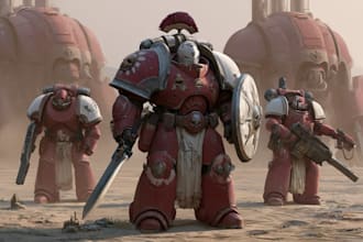 drawing a warhammer 40k character art