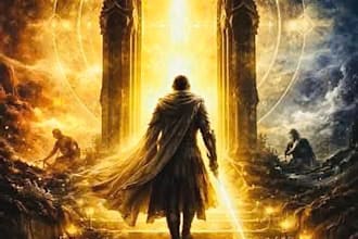 fantasy book cover design or fantasy book art