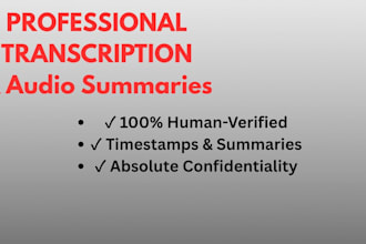 transcribe your audio and write creative summaries