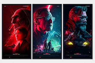 design custom cinematic sci fi movie poster