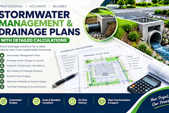 design drainage and storm water management plans for your project