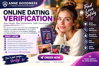 do dating verification and catfish investigation