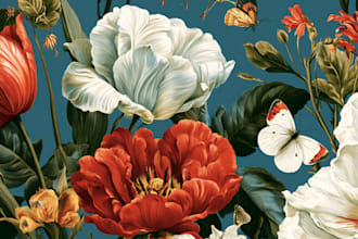 create hand drawn botanical artwork for prints and branding
