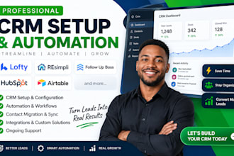 build lofty CRM, resimpli, follow up boss and hubspot automation