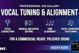 pitch tune, time align, and clean your vocal tracks professionally