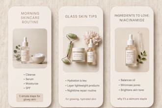 design aesthetic pinterest pins for skincare beauty and selfcare brands