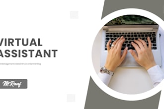 be your virtual assistant for writing, emails and data entry