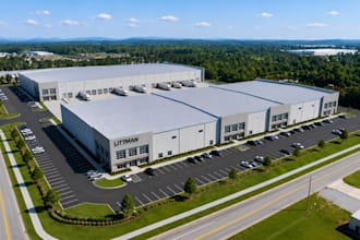 design 3d warehouse, warehouse industrial building, commercial, factory render