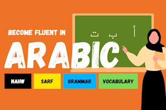 teach you conversational arabic and modern standard arabic
