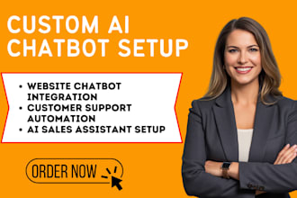build an ai chatbot, ai chatbot setup for your website customer support, sales